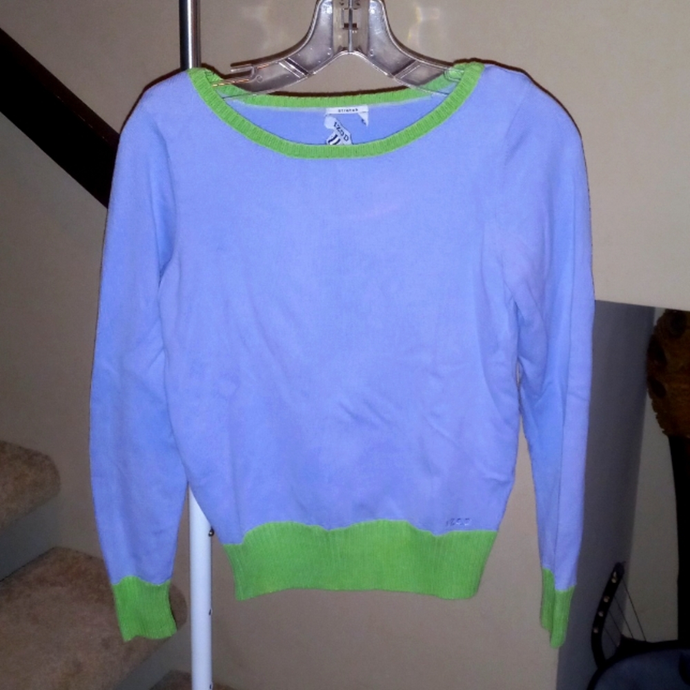 Izod Periwinkle/Mint Sweater
